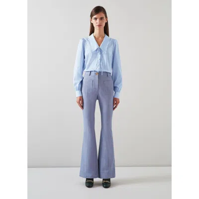Lk Bennett Avery Trouser In Blue