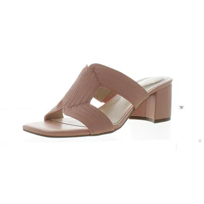 Bandolino Merily3 Womens Laceless Woven Mule Sandals In Pink