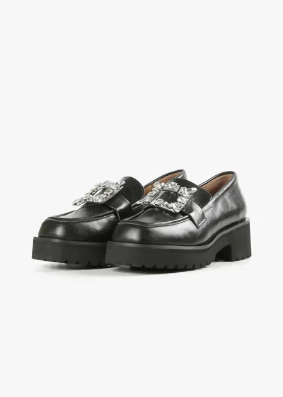 All Black Women's Elton Lugg Loafer In Black In Black