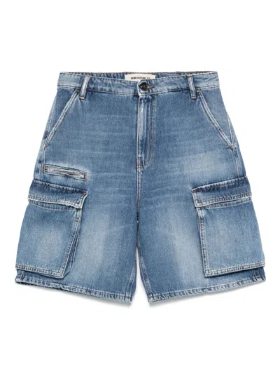 Semicouture Gema Denim Shorts In Multi