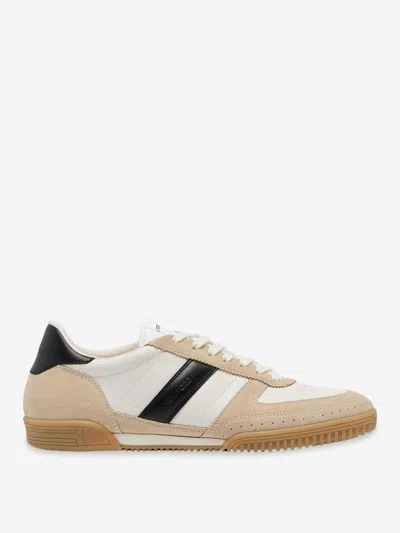 Tom Ford Terence Leather And Suede Sneakers In Beige