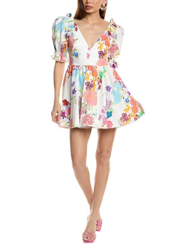 Borgo De Nor Aja Pique Mini Dress In White