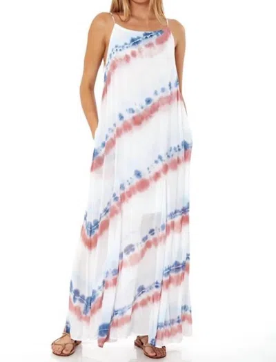 Young Fabulous & Broke Elie Trapeze Maxi Dress In Pool In Yellow