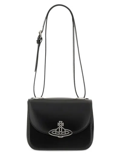 Vivienne Westwood Black Linda Shoulder Bag In Black