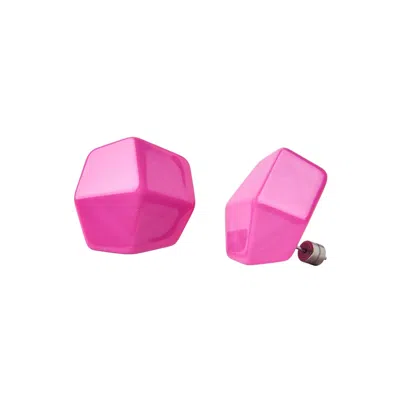 Machete Sculpture Studs In Terrazzo In Pink