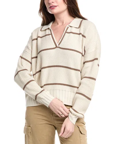 Splendid Cj Polo Sweater In Brown