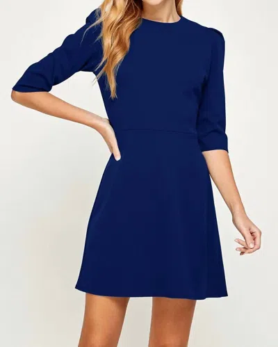 2 Hearts Apparel A-line Dress In Navy In Blue