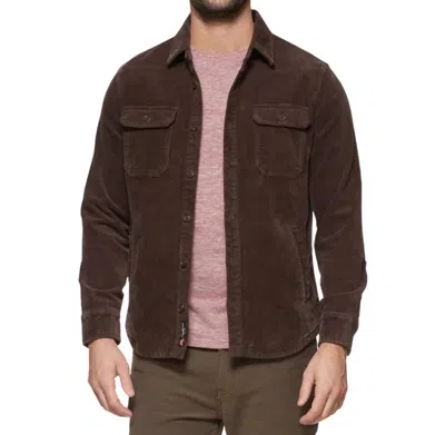 Flags & Anthem Hamilton Vintage Washed Corduroy Jacket In Brown In Brown