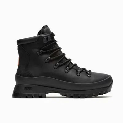 Merrell Women's Bristol Hiker Mid Shoes In Black/black In Black