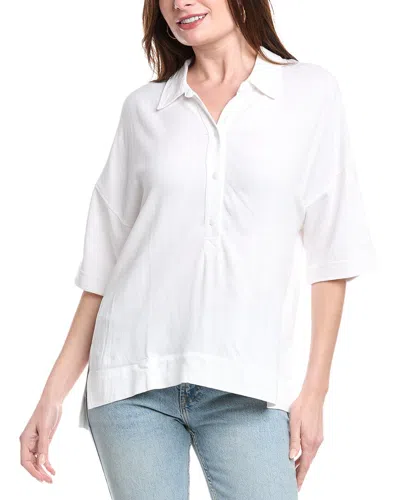 Splendid Coastal Linen-blend Top In White