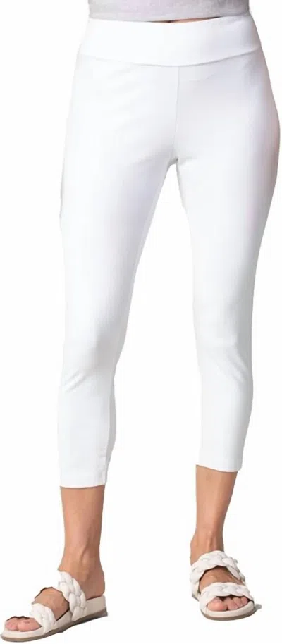 Habitat Cotton Knit Capri In White In White