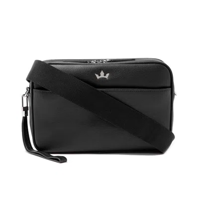 Roderer Award 5-in-1 Messenger Bag - Italian Leather Black In Black