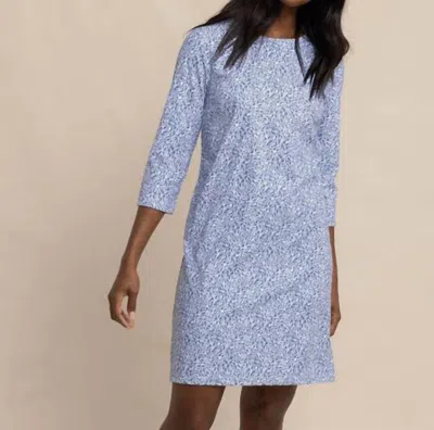 Southern Tide Liera That Floral Fling Perf Mini Dress In Cornet Blue In Multi