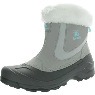 Kamik Iceland Zip Womens Zipper Faux Fur Winter & Snow Boots In Multi