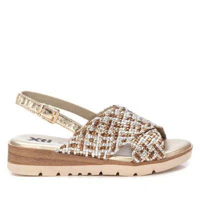 Xti Women's Criss Cross Flat Sandals By  In Gold