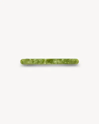 Machete Slim Paris Barrette In Pistachio In White