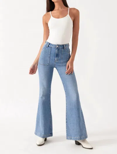 Rolla's Eastcoast Flare Pants In Bessette Blue In Multi
