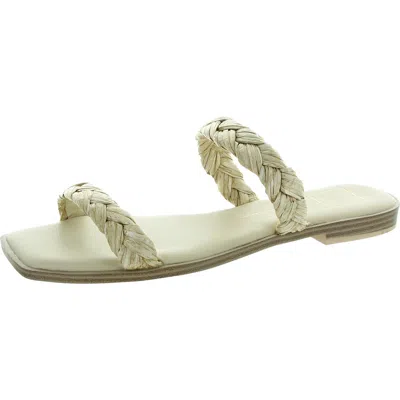 Dolce Vita Indre Womens Woven Slide Sandals In Multi