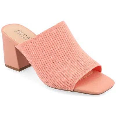 JOURNEE COLLECTION WOMENS MEDIUM AND WIDE WIDTH LORENNA OPEN SQUARE TOE BLOCK HEEL SANDALS 