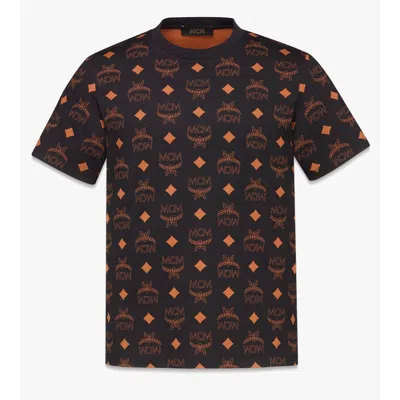 Mcm Maxi Monogram Print T-shirt In Organic Cotton In Multi