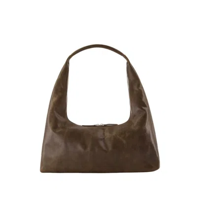 Margesherwood Large Leather Shoulder Handbag In Brown