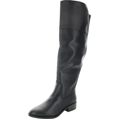 Baretraps Anika Womens Zipper Faux Leather Knee-high Boots In Black