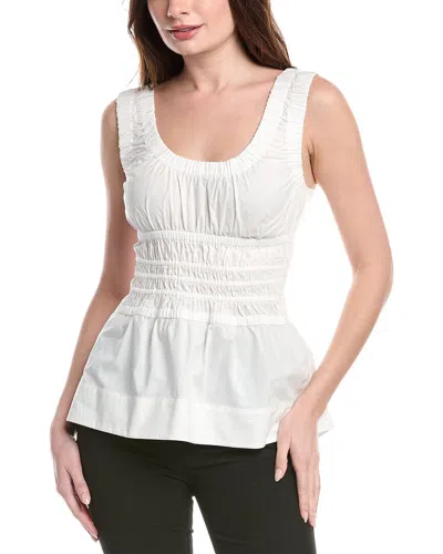 Shop Proenza Schouler Gathered Tank Top In Beige