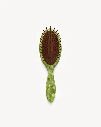 Machete Petite Travel Detangling Hair Brush In Pistachio In White