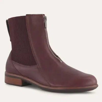 Naot Women's Bora Boot In Cordovan In Pink