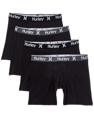 Hurley 4pk Regrind Boxer Brief In Black
