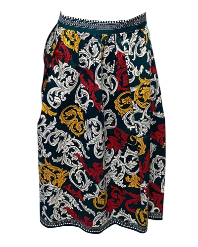 Mary Katrantzou Printed Skirt In Multicolor Cotton In Multi