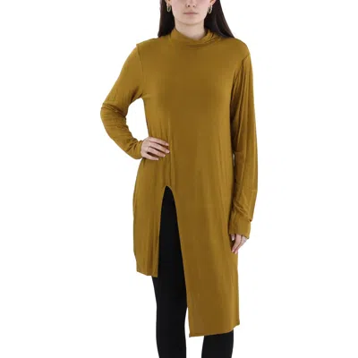 Bcbgmaxazria Womens Asymmetric Rayon Turtleneck Top In Multi