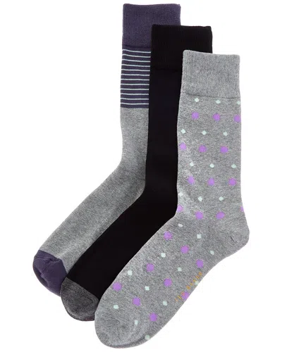 Ted Baker 3pk Dress Socks In Black