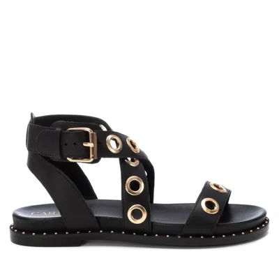 Xti Carmela Leather Women's Fashion Sandals By  In Black