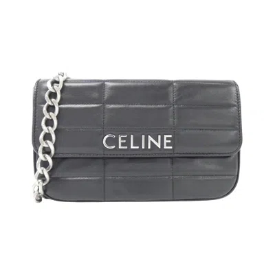 Pre-owned Celine Leather Shoulder Bag () In Black
