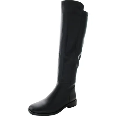 Torgeis Genevieve Womens Zipper Manmade Knee-high Boots In Black