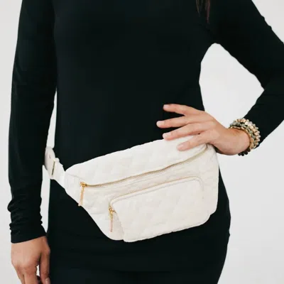 Pretty Simple Stevie Sling Bag In White In White