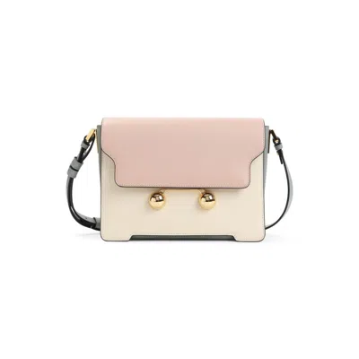 Marni Medium Leather Shoulder Bag Trunkaroo In Multi