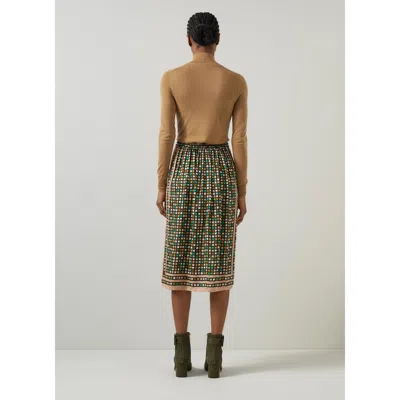 Lk Bennett Allie Knitted Wool Top In Brown