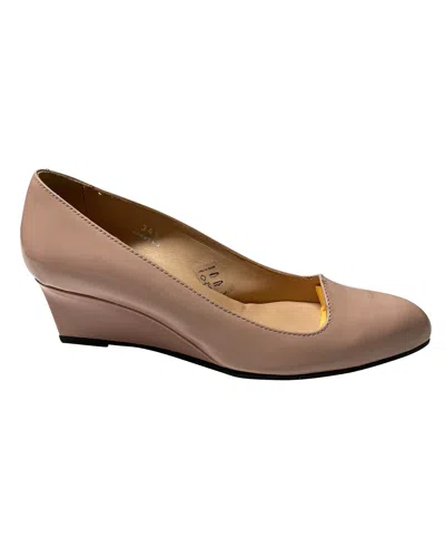 Tod's Pointed Wedge In Pink Leather In Pink