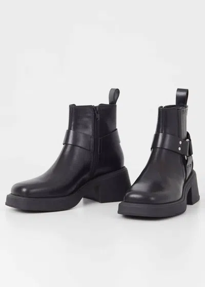 Vagabond Shoemakers Women's Dorah Ankle Harness Moto Boot In Black In Black