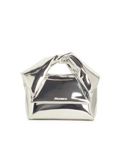 Jw Anderson J. W. Anderson Handbag With Flap Magnetic Closure In Silver