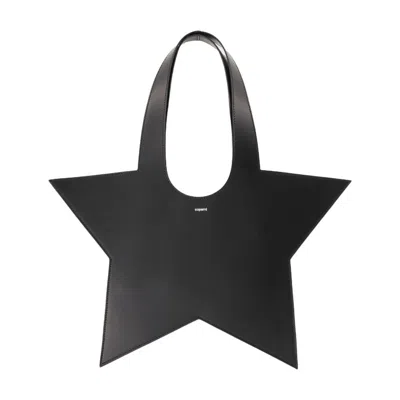 Shop Coperni Mini Star Shopper Bag - Leather - Black