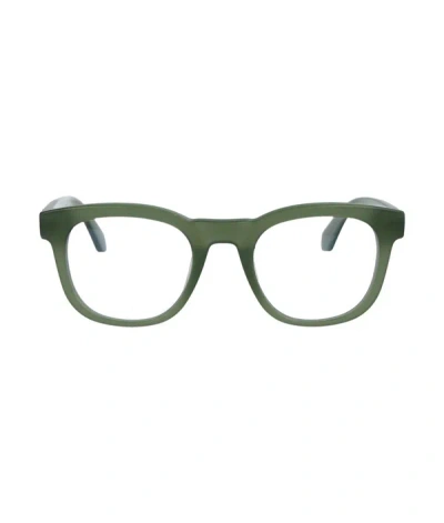 Off-white Arrows Round-frame Glasses In Green