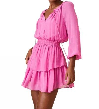Loveshackfancy Popover Dress In Pitaya In Multi