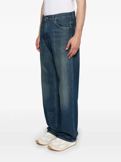 Dolce & Gabbana Logo-patch Jeans In Blue