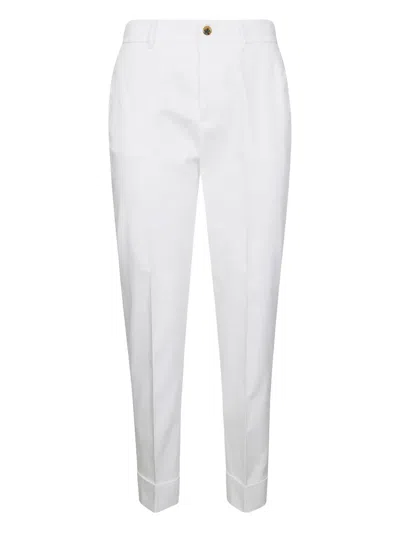 Berwich Trousers Back Pockets Belt Loops Side Pockets In White