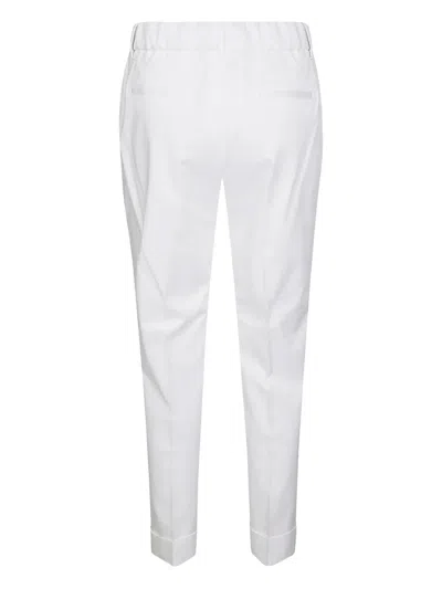 Berwich Trousers Back Pockets Belt Loops Side Pockets In White