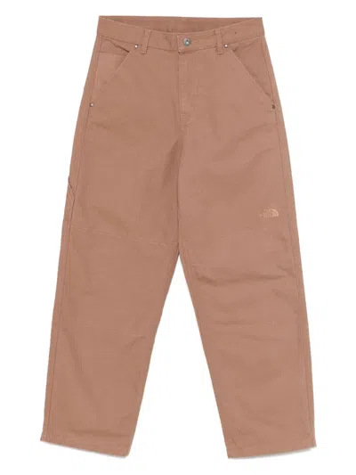 The North Face Canvas Trousers In Brown