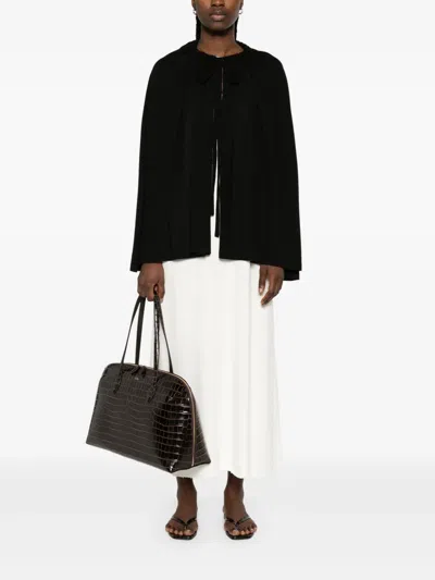 Totême Drawstring Cape In Black